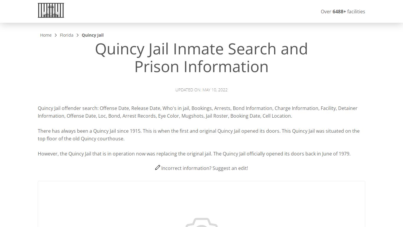 Quincy Jail Inmate Search, Visitation, Phone no. & Mailing ...