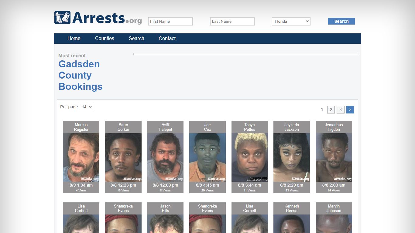Gadsden County Arrests and Inmate Search
